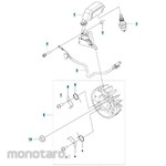 ZENOAH Zenoah Engine Blower HBZ260LV Parts Ignition System