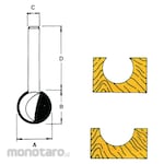 Solid Tool 208 Series Plunge Cutting Ball Bits