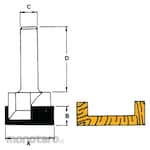 Solid Tool 214 Series Stair Tread Routing and Bottom Cleaning Bits