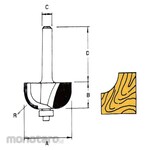 Solid Tool 305 Series Cove Bits