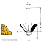 Solid Tool 312 Series Classical Roman Ogee Bits
