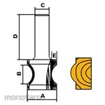 Solid Tool 329 Series External Bull Nose Bits - Half Radius