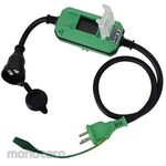 ESCO AC125V/15A/0.9m extension cord, weatherproof/metered