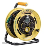 ESCO AC125V/15A/30m Cord reel with rainproof and earth leakage breaker