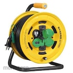 ESCO AC125V/15A/30m Cord reel, rainproof, with earth leakage breaker