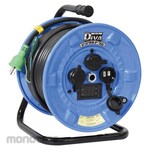 NICHIDO Cord Reel with Breaker and Voltage-current Meter