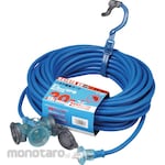 HATAYA Rainproof 2P Extension Cord 20m Blue