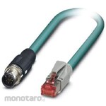 PHOENIX Phoenix Contact Ethernet Cable, 2M, Blue, Shielded