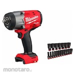MILWAUKEE M18 FUEL 1/2 HTIW + 19PC Socket Set