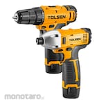 TOLSEN Cordless Drill & Impact Driver Set