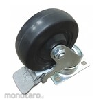 WESTWARD Rubber Caster with Full Brake