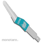 BTB V-edge blade with offset gusset