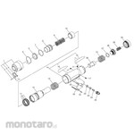 NITTO KOHKI Jet chisel JEX-2800A parts