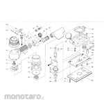 NITTO KOHKI Orbital sander OSS-70A parts