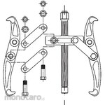 Top Kogyo Gear puller parts Connecting plate