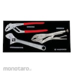 MAXPOWER Adjustable Wrench Set Tool Tray