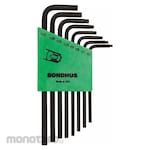 BONDHUS Torx Key Set L-Wrenches Long Arm (Kunci L Bintang)