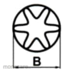 Mitsubishi Materials Torx Key Flag (Kunci L Bintang)