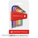 PB SWISS TOOLS Hex Robe Allen Key Wrench Set, Rainbow (with Package)