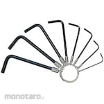 Asahi Metal Industry (formerly Shin-Nihon Tool) Allen Key Wrench Set, with Key Ring