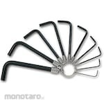Asahi Metal Industry (formerly Shin-Nihon Tool) Hex Allen Key Wrench Set, with Key Ring
