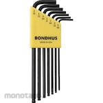 BONDHUS Hex Key Ball Point Inch Set (Kunci L)