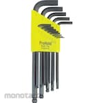 BONDHUS ProHold Ball End L-Wrench Set Inch size