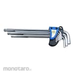 C-Mart Hex Key Ball Point Extra Long Arm Set (Kunci L)
