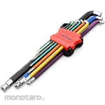 Daytona Multicolor Short Hex Wrench Ball Point 9-Piece Metric