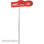 EIGHT Hex Key Extra Long Arm Taper Head with Plastic T Handle (Kunci L)