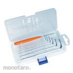 EIGHT Hex Key Long Arm Taper Head Micro Size Set (Kunci L)