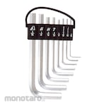 EIGHT Standard Length Hex Key Wrench Set Hard Chrome Plated