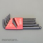 ESCO 0.05-3/8"/13-piece set [Ball Hex] Key wrench (short head