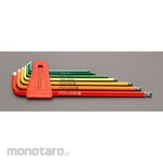 ESCO 7-piece hexagon stick wrench (with ball point, long)