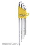 MITOROY Hex Key Hollow Ball Point Long Arm Stubby Set (Kunci L)