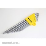 Mitoloy Hex Key Hollow Ball Point Long Arm Stubby (Kunci L)