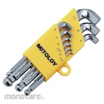 Mitoloy Hex Key Hollow Ball Point Short Arm Stubby (Kunci L)