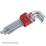 Pro-Auto 9PC. Ball point key wrench set inch size