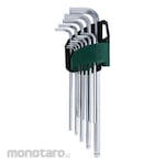 SATA Hex Key Ball Point Extra Long Arm SAE Set (Kunci L)