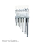 TONE Stainless Steel Long Ball Point Hex Key Wrench Set L-Type