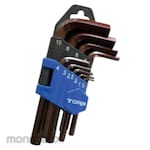 TORA Hex Key Flat Head Short Arm Set (Kunci L)