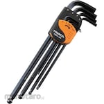TRUSCO Ball Point Hex Key Wrench Set Long Type