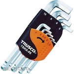 TRUSCO Hex Key Ball Point Short Arm (Kunci L)