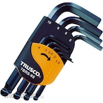 TRUSCO Hex Key Ball Point Short Arm Set (Kunci L)