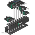 WERA 10-piece T-wrench set (with metal rack)