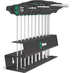 WERA 10-piece T-wrench set (with metal rack)