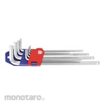 WORKPRO Hex Key Ball Point Long Arm Metric Set (Kunci L)