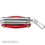 monotaro Foldable Hex Wrench Set With Carabiner (Inch)