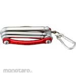 monotaro Folding Ball Point Hexagon Wrench Set With Carabiner (Mm)
