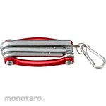 monotaro Folding Hexagonal Wrench Set With Carabiner (Mm)